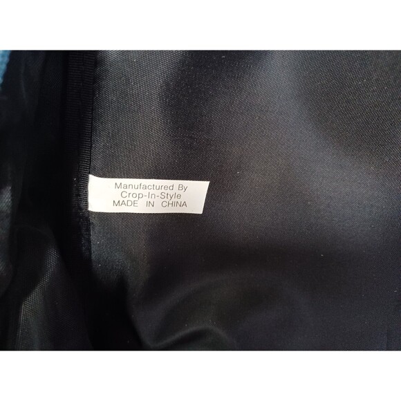 VINTAGE CROP-IN-STYLE ZIPPERED ART CRAFT ORGANIZER TOTE CASE - Picture 6 of 12